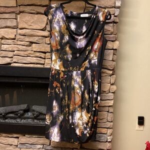 Elegant Black and Multicolor Women's Dress